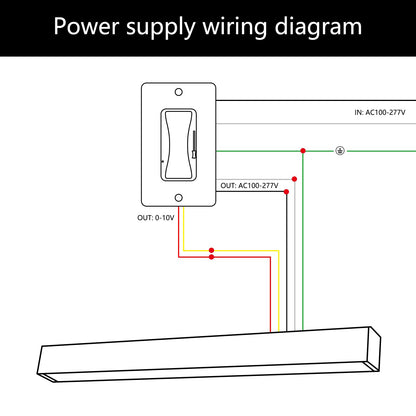 be studied 16FT LED Linear Light, 200W Pendant Light Fixtures, 0~10V Remote Switch, 3000K 4000K 6000K Color Changing Function, Combination Black Ceiling Shop Light, Suspended Office Lighting Fixture