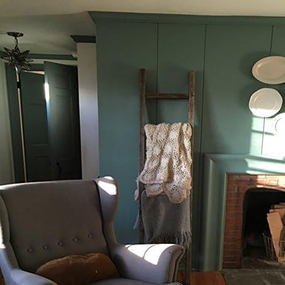 BARNWOODUSA Rustic Decorative Ladder - 100% Upcycled Wood (72" x 12" x 1.5", Weathered Gray)