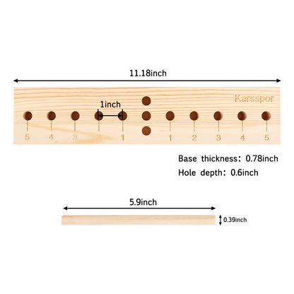 Karsspor Bow Maker Bow Making Tool for Ribbon, Wooden Wreath Bow Maker for Making Gift Bows, Wrist Corsages, Party Decorations, Hair Bows, Holiday Wreaths(with Instructions)
