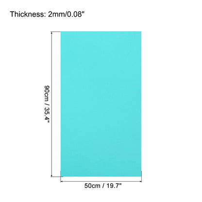 MECCANIXITY EVA Foam Sheets Blue Green 35.4 Inch x 19.7 Inch 2mm Thick Crafts Foam Sheets for Costumes, Arts and Crafts Projects Pack of 5