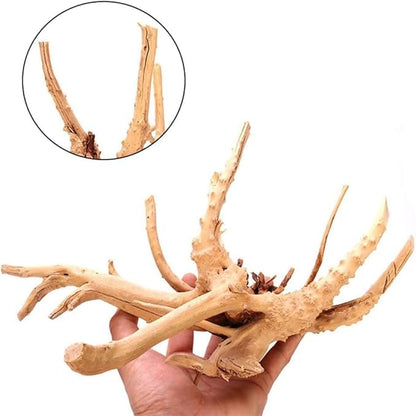 1Pc Natural Aquarium Driftwood Branches Wood Aquarium Trunk Driftwood Tree Fish Tank Log Decoration Plant Stump, Thematic Ornaments Assorted Size, Aquarium Décor (8-10cm)