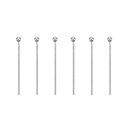 Mandala Crafts 1 Inch Stainless Steel Ball Head Pins for Jewelry Making Earring Making Supplies - 500 Jewelry Findings for Making Earrings DIY Bracelets Rosary Charms