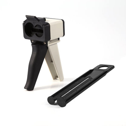 Dispenser Gun Kit, 50ml Adhesive Cartridges Gun Impression Mixing Dispensing Gun Solid Epoxy Gun for 1:1/2:1 Cartridge Mixing Dispenser Delivery Caulking Gun