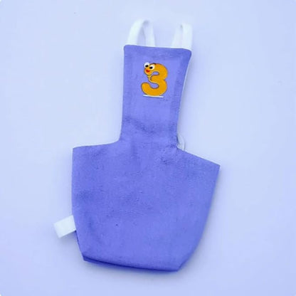 Bird Diaper Protective Parrot Nappy - 6 Pack, Reusable Flight Suit with Waterproof Inner Layer, Washable Cute Urine Wet Suit for Cockatiel Conure Macaw Lovebird (L)