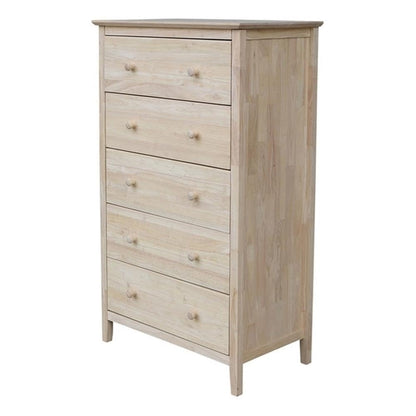 International Concepts Dresser with 5 Drawers ,Unfinished
