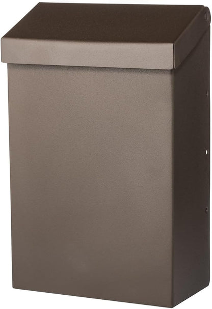 Architectural Mailboxes Modern Heritage Wall Mount Mailbox, Bronze, Small | Galvanized steel build for outside with weather-resistant outdoor construction and a rust-resistant powder-coat finish.