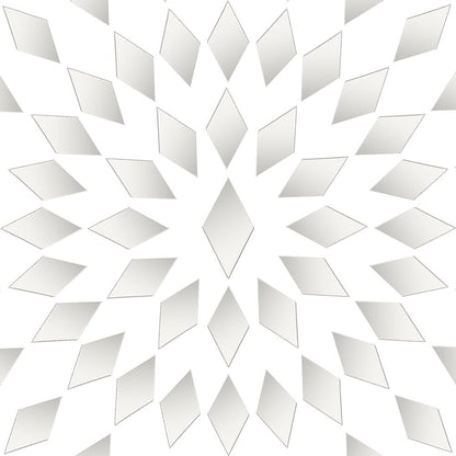 OLYCRAFT 500Pcs Rhombus Mirrors Mosaic Tiles 1.1x0.6 Inch Self-Adhesive Mosaic Tiles Rhombus Acrylic Mirror Tile Acrylic Tile with Mirrors Effect for DIY Crafts Art Wall Home Decorations