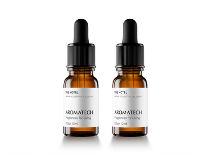 AromaTech The Hotel Aroma Essential Oil Blend: Luxury Hotel Inspired Aromatherapy with Lemon, Lavender, Peach & Pine for Ultrasonic Diffusers & Nebulizers - 0.3 fl oz, 10 mL
