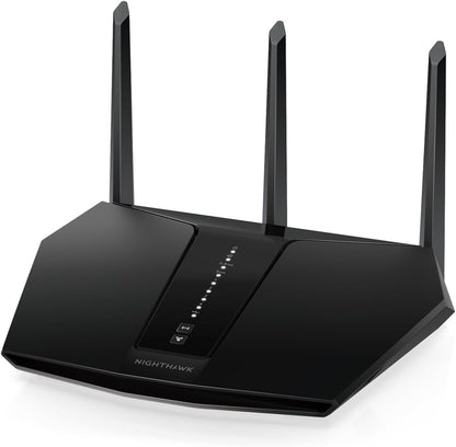 NETGEAR Nighthawk WiFi 6 Router (RAX29) - Security Features, Dual-Band Gigabit Router, AX2400 Wireless Speed (Up to 2.4 Gbps), Covers Up to 2,000 sq.ft. and 20 Devices