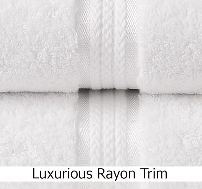 Cotton Craft Ultra Soft 6 Pack Hand Towels 16x28 White Weighs 6 Ounces Each