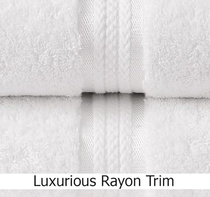 Cotton Craft Ultra Soft 6 Pack Hand Towels 16x28 White Weighs 6 Ounces Each
