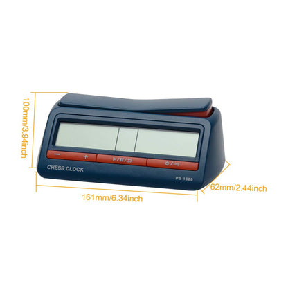 Chess Clock, Advanced Digital Chess & Portable Game Timer, for Portable Timer for Board Games and Delayed Countdown Function