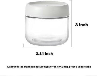 Glass Jar with Scew Lid, Overnight Oats Jars, Condiment Salad Dressing Sauce Meal Prep Containers, 10oz Wide Mouth Food Jars for Baby Food Snacks Sugar Spice, Glass Food Storage Containers Airtight