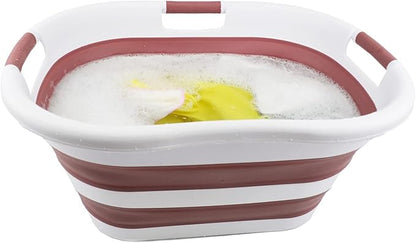 SAMMART 40L Collapsible Plastic Laundry Basket