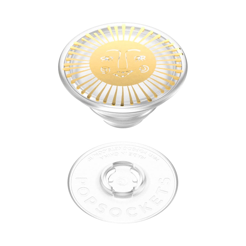 PopSockets Phone Grip for MagSafe with Kickstand, Magnetic Stand, Swappable Top, Secure Hold for iPhone MagSafe Cases, Phone & Tablet Grip - Clear
