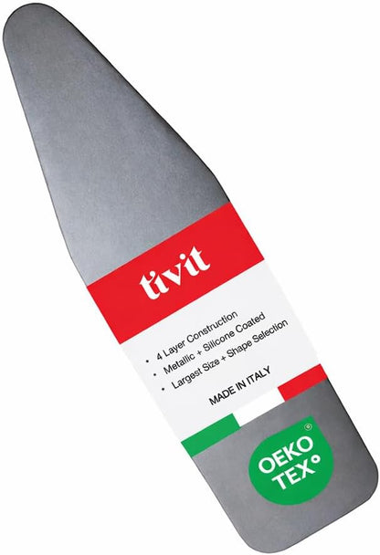 TIVIT Ironing Board Cover 21 x 57” – Made in Italy, Alumitek PRO Heat-Reflective