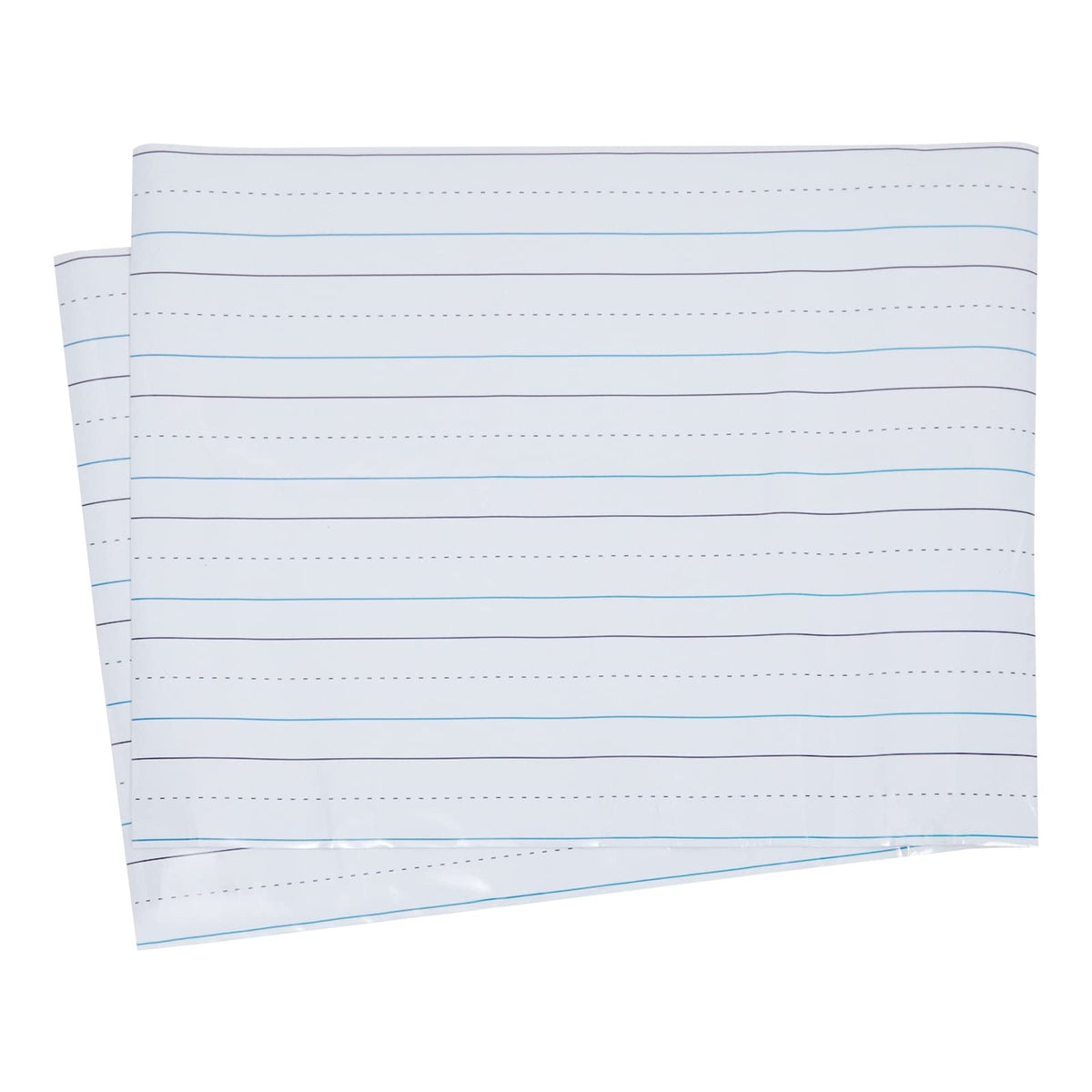 Bright Creations Dry Erase Lined Magnetic Sheet - 22 x 17 in White Horizontal Pack of 2 - Magnetic Handwriting Paper for Whiteboard & Lined Sentence Strips