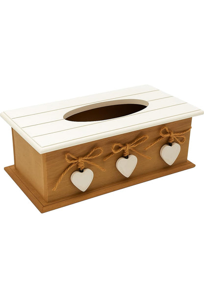 khevga Tissue-Box Wooden Country House Style