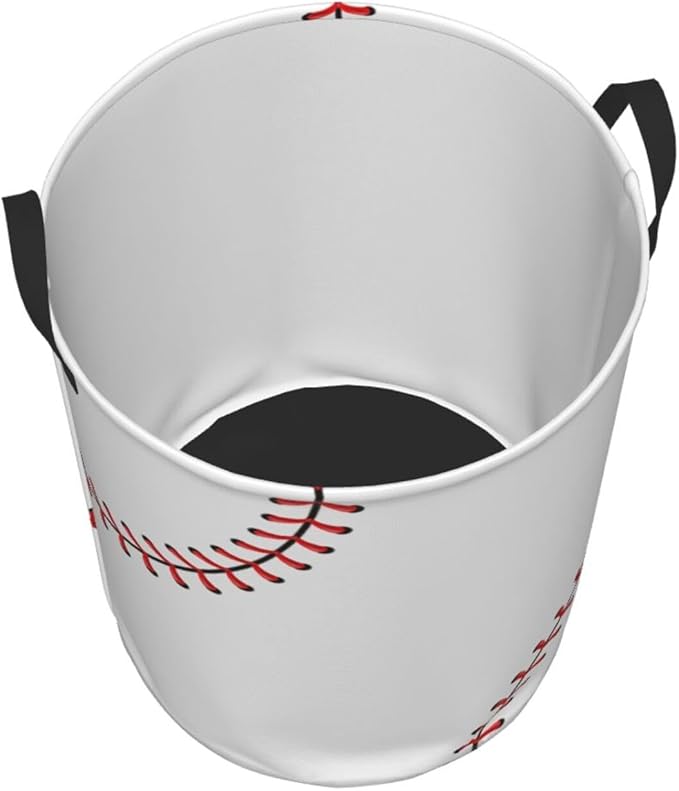 Baseball Texture Laundry Hamper Bag