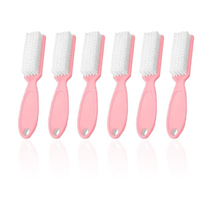 6Pcs Nail Brush for Cleaning Fingernails, Handle Grip Cleaning Brush for Nail
