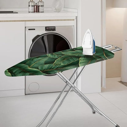 Green Banana Leaves Steam Ironing Board Cover Tropical Plant Leaves Stain