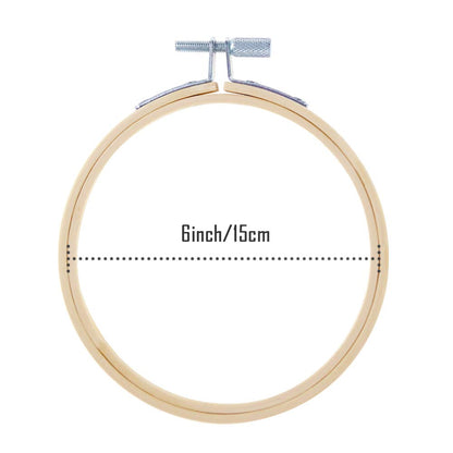 Caydo 12 Pieces 6 Inch Embroidery Hoops Set Bulk Circle Cross Stitch Hoop Round Ring