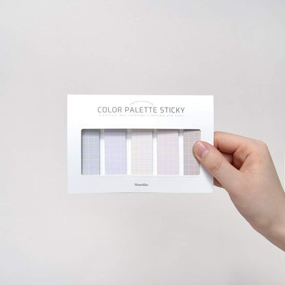 Monolike Color Palette Sticky Grid 500 B Set 4p - Self-Adhesive Memo Pad 30 Sheets
