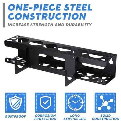 Hicarer Caulking Tube and Gun Holder Caulking Gun Storage Rack with Horizontally Base Sealant Organizer for Garage and Workspace Wall Mounted Tubes and Nozzle(1 Pack)