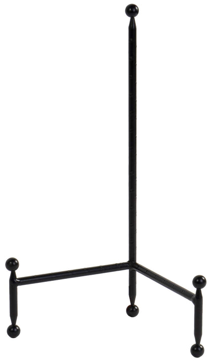 Red Co. Decorative Tripod Plate Stand and Art Holder Easel in Black Finish - 14" h