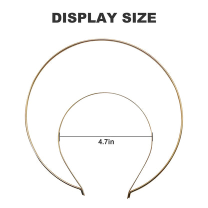 Zreneyfex 6 Packs 2 Layer Gold Metal Queen Goddess Angel Halo Crown Headband Hairbands DIY Craft Bands Wedding Bridal Headpieces Prom Halloween Party Cosplay Costume Hair Accessories