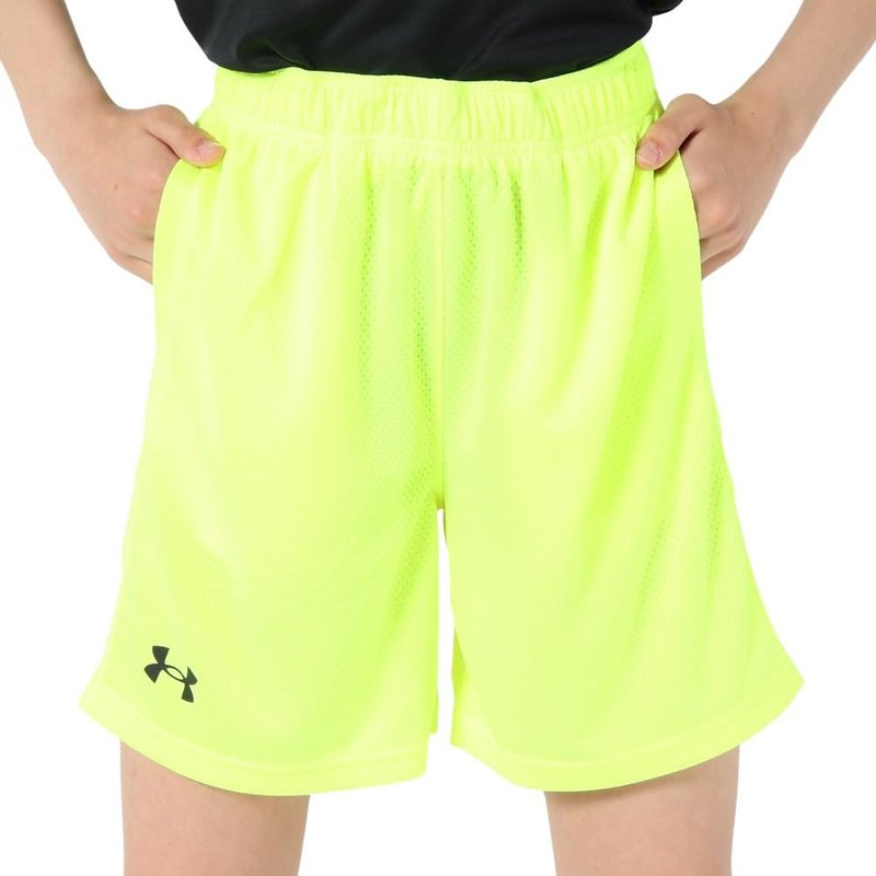 Under Armour Boys Tech Mesh Shorts, (731) High Vis Yellow / / Black, Small