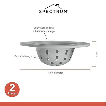 Spectrum Silicone Sink Strainer 2-Pack