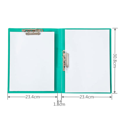 4 Pack A4 Double Strong Clips File Folder Report Cover, Punchless Binder, Clamp Binder Without Rings Office Project Folder,Documents File Folder, for Letter Size or A4 Size, 200 Sheet Capacity