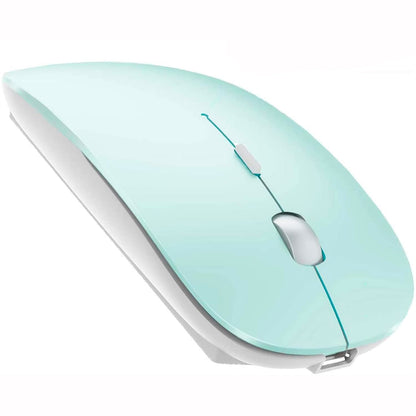 Bluetooth Wireless Mouse for Laptop mac MacBook ipad MacBook air MacBook pro pc Desktop Computer Windows Chromebook Notebook (Silver)