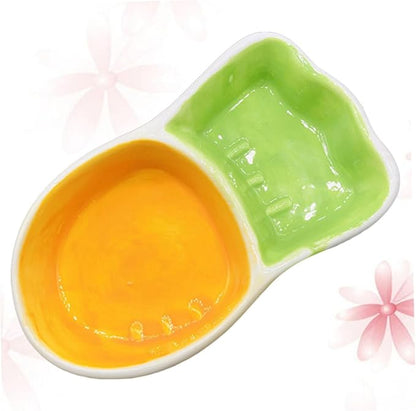 POPETPOP 2Pcs Dog Feeding Bowl Non Tip Pet Food Dish for Cats Dogs Safe Pet Feeder for Indoor Use