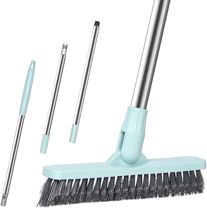 Affogato Floor Scrub Brush Bathroom Long Handle Bathtub Push Broom Shower Tile