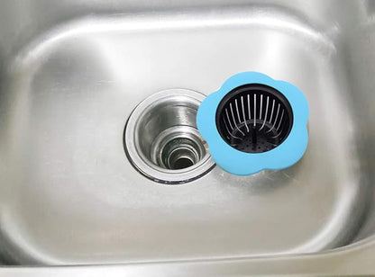 Silicone Kitchen Sink Strainer 2 Pack, Pouring strainers，Drain FilterLarge Wide