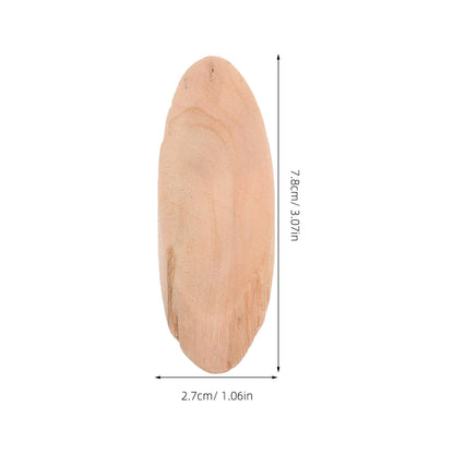 DIYEAH Natural Driftwood Pieces Oval 20 Pcs 3.07X1.06 Inch Rustic Wood Discs for Aquarium Decor DIY Crafts Home Decoration Woodworking Projects
