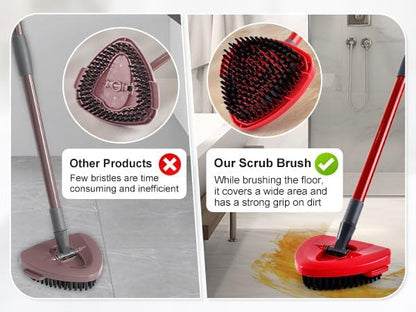 Scrubber Mop Head for Ocedar, Upgrade Scrub Brush for Ocedar, Spin Mop Scrub