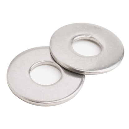 Instockbolt M8 x 16mm OD Flat Washer, 18-8 (304) Stainless Steel Washers Flat, 50PCS