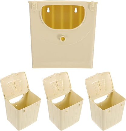 POPETPOP 12Pcs Bird Breeding Box - Cockatiel, Parrot, Finch Nesting House, Plastic Birds Nest, Smooth Touch, Easy to Clean