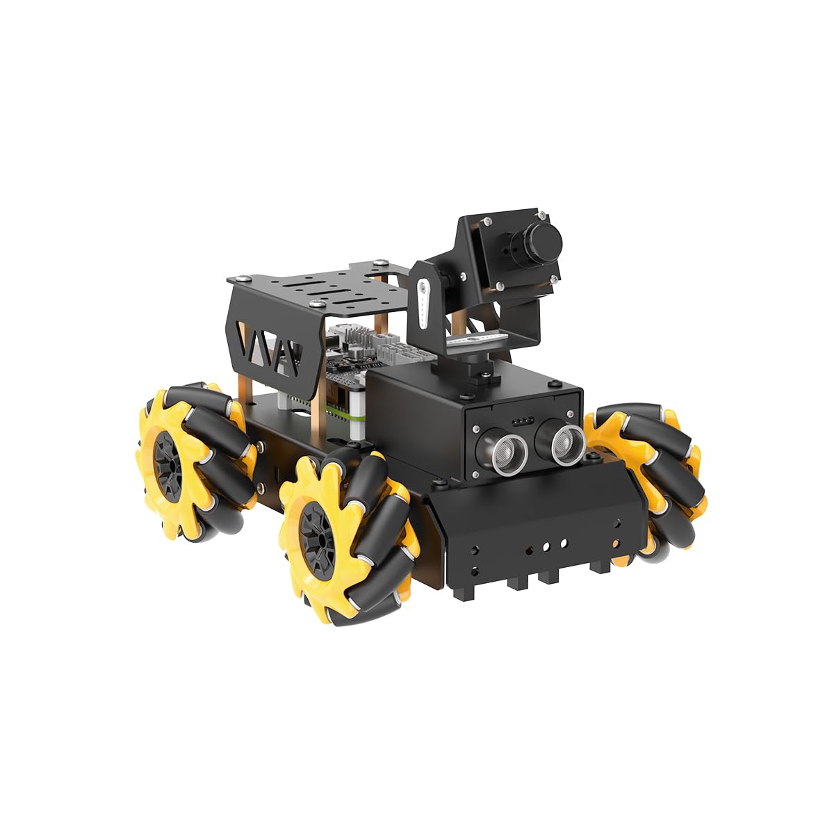 HIWONDER Robot Car with Raspberry Pi 5 AI Vision HD Camera, Python Programming Open Source DIY Robot Kit for Teens Adults, TurboPi Standard Kit & Raspberry Pi 5 8GB