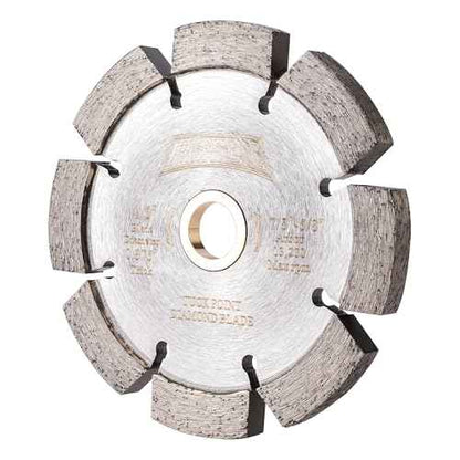 4.5" Diamond Tuck Point Blade for Mortar Joint Removal,3/8" Segment Width, 7/8"-5/8" Arbor