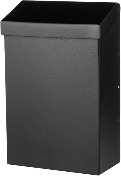 Architectural Mailboxes Modern Heritage Wall Mount Mailbox, Black, Small | Galvanized steel build for outside with weather-resistant outdoor construction and a rust-resistant powder-coat finish.