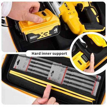 ANKHOH Case for DEWALT 20V MAX XR Jig Saw DCS334B, Jigsaw Power Tool Storage Bag for Skill Saw Blade, Battery and Charger Accessories Holder with Handle and Shoulder Strap (Box Only)