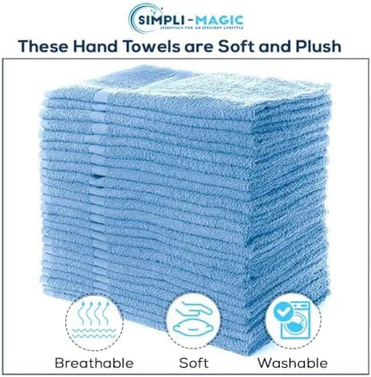 Simpli-Magic Cotton Hand Towels 16"x27" – Soft Towels