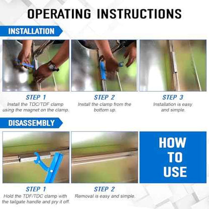 Magnetic PPC & PPF Clip, Cleat Tool for Ductwork, 6" Jaw and 4" Magnetic Clip Cleat Tool for HVAC, Easy to Operate, Crimpers