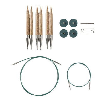 Knit Picks Interchangeable Knitting Needle Variety Pack - Sizes 4-11 and 13, 15, and 17 (Sunstruck)