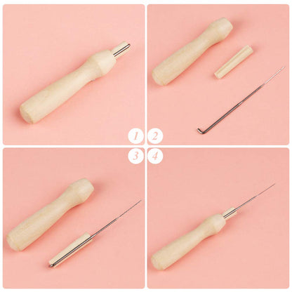 LOKUNN Needle Felting Kit, Felting Kits for Beginners Adult, Complete Wool Roving Kit for Beginners with Felting Needles, Instructions, Foam Mat, Wool Roving for Adults Beginner Supplies DIY Crafts
