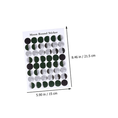 ARTIBETTER Moon Seal Stickers 20 Sheets Self-Adhesive Embossed Decorative Labels for Scrapbooking Diary Photo Card Sealing Moon Theme DIY Craft Stickers